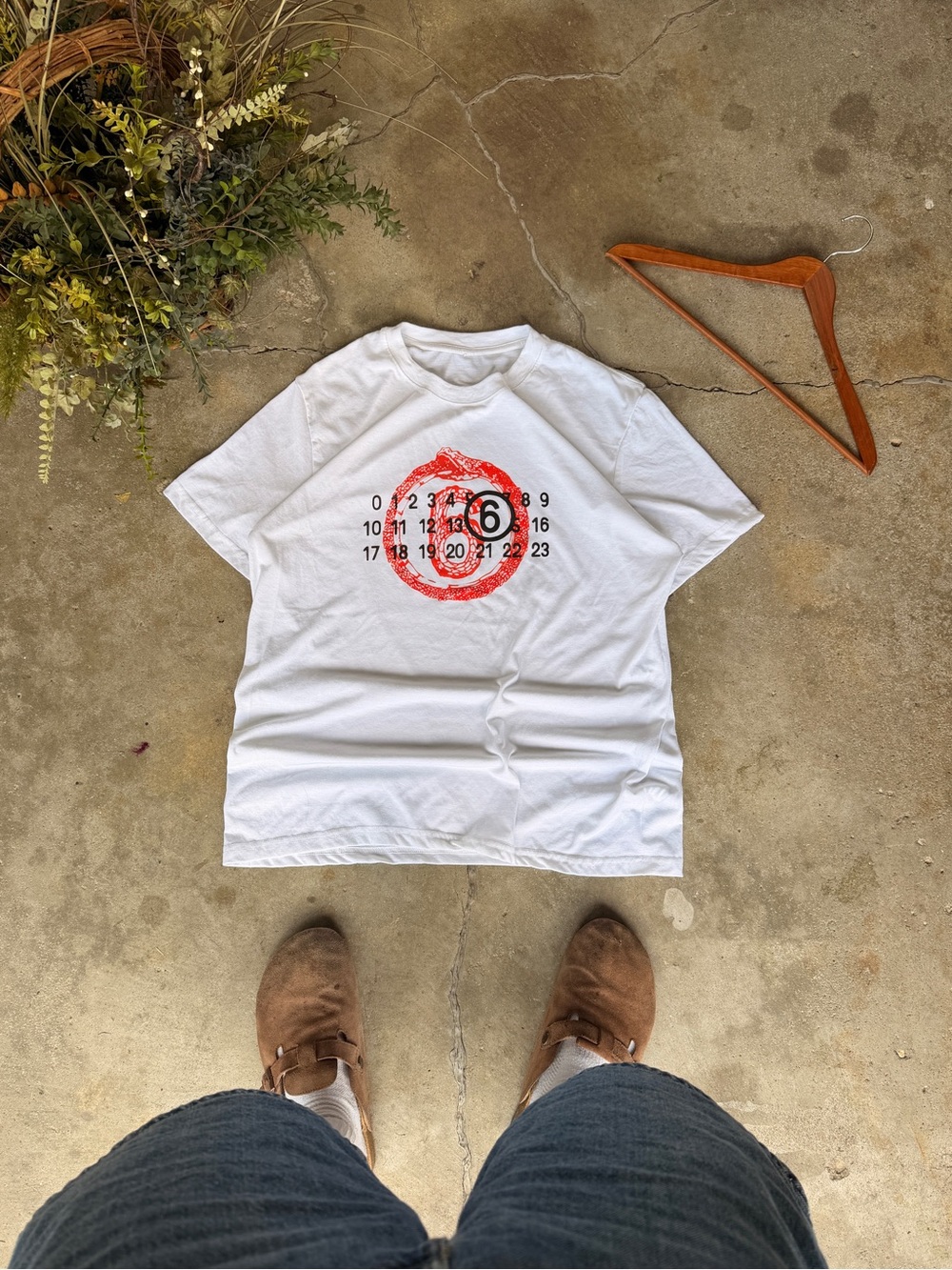 White Graphic Target Short-Sleeve T-Shirt